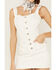 Shyanne Women's Denim Button Mini Dress, White, hi-res