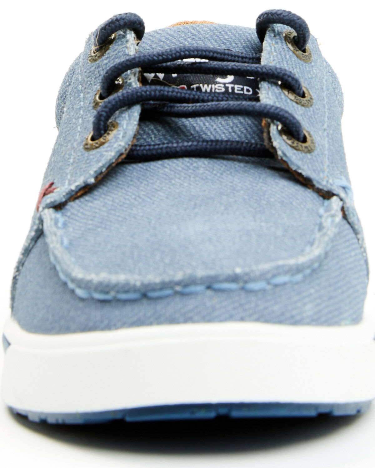Image #4 - Wrangler By Twisted X Boys' Kicks Casual Shoes - Moc Toe, Blue, hi-res
