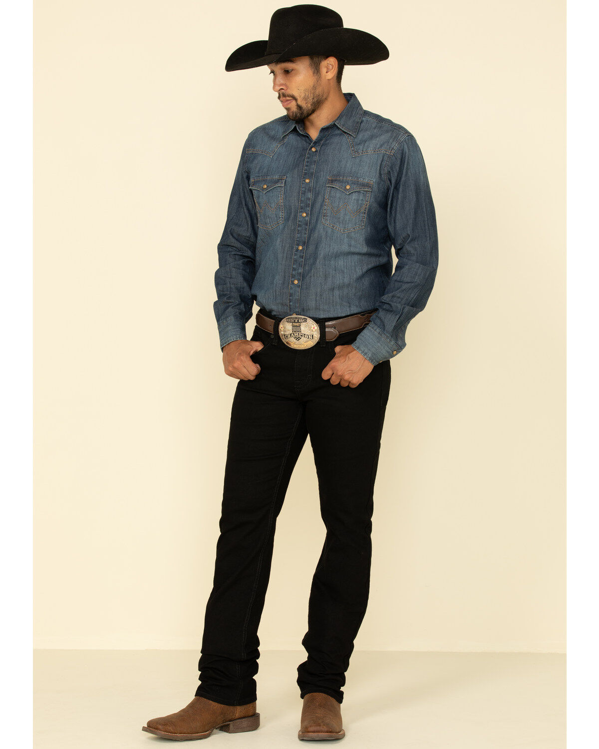 Image #1 - Cody James Men's Night Rider Wash Jackson Slim Straight Stretch Denim Jeans, Black, hi-res