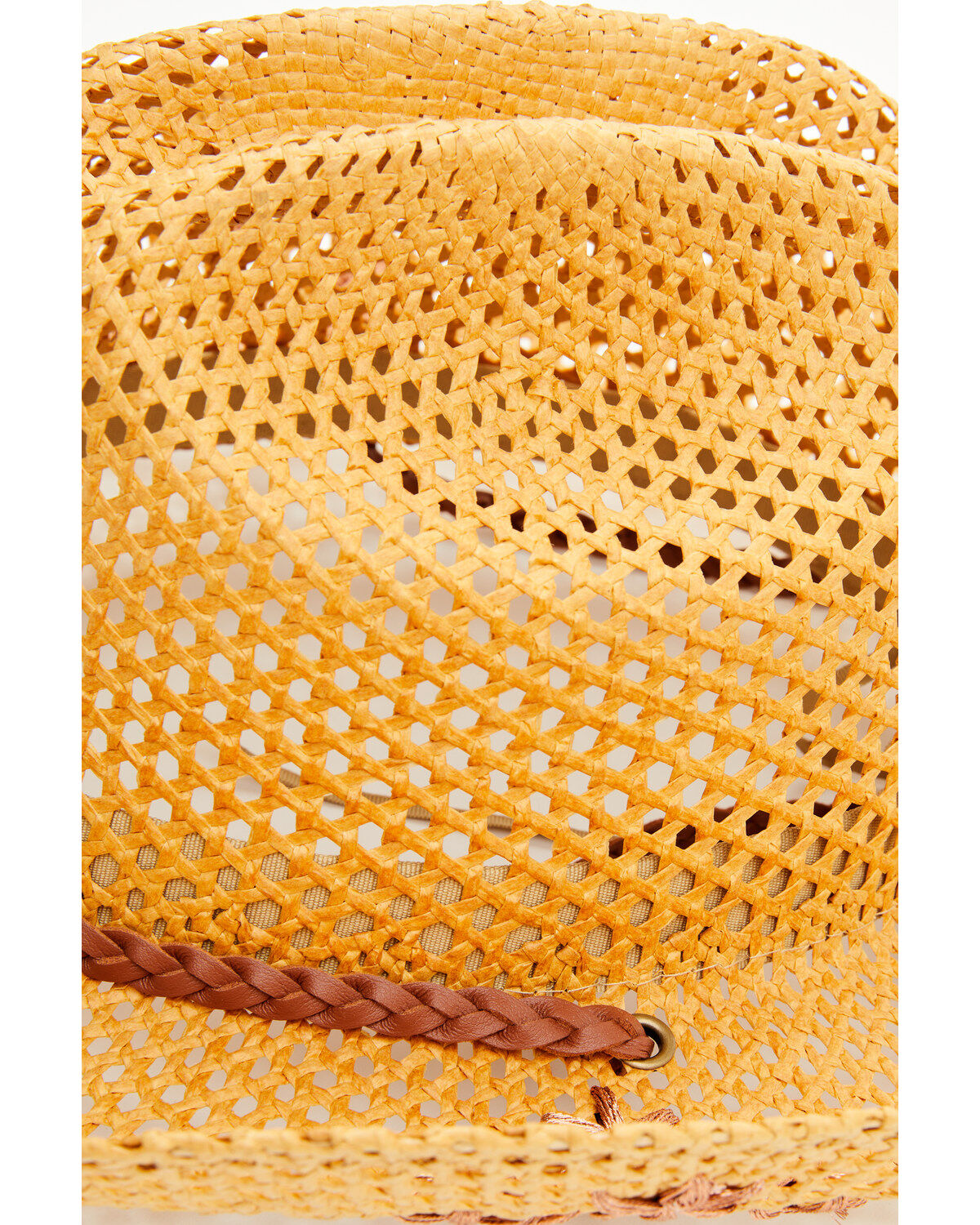 Image #2 - Shyanne Women's Melissa Embroidered Straw Cowboy Hat, Brown, hi-res