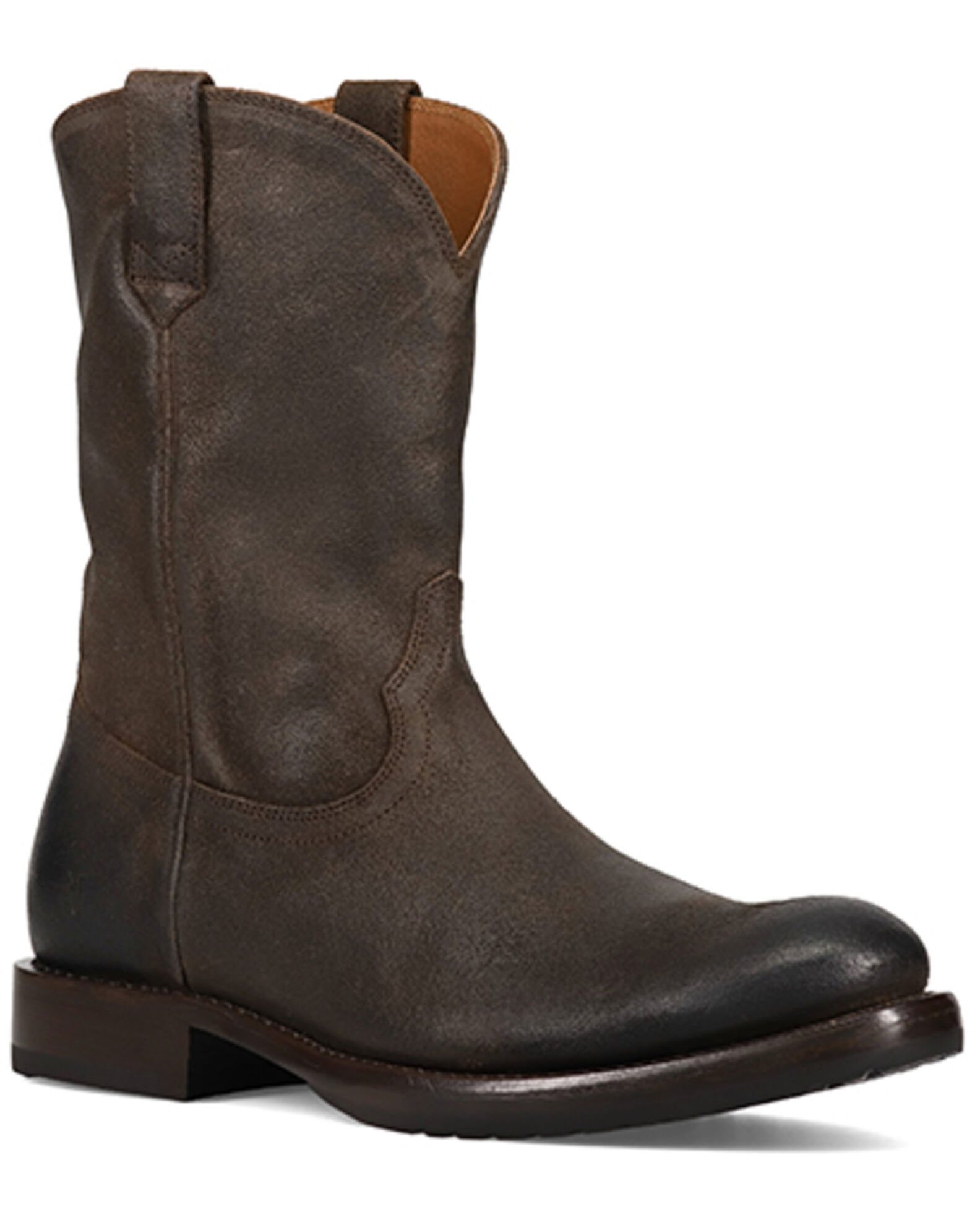 Frye Men s Duke Roper Western Boots Round Toe Boot Barn