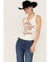 Image #1 - Idyllwind Women's Fahari Lace-Up Front Top, Ivory, hi-res
