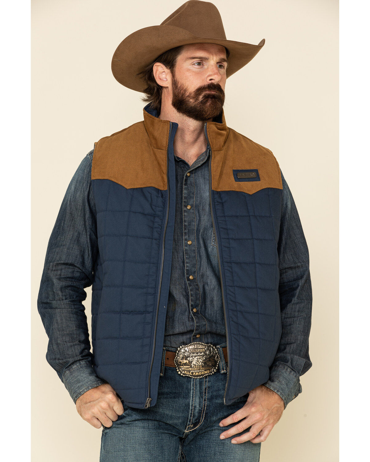 Image #1 - Cinch Men's Quilted Polyfill Puffer Vest , , hi-res