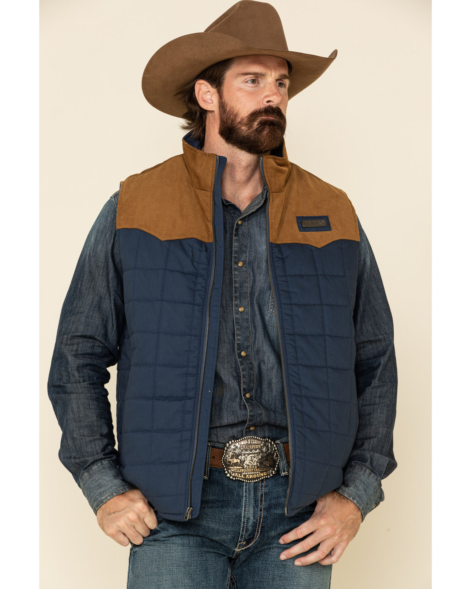 Cinch Men s Quilted Polyfill Puffer Vest Boot Barn