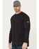 Image #3 - Ariat Men's FR Air Graveyard Shift Long Sleeve Pocket Work T-Shirt, Black, hi-res