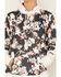 Image #3 - Hooey Women's Boot Barn Exclusive Contrast Floral Print Hoodie, Black, hi-res