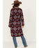 Image #4 - Ariat Women's Faux Suede McKenzie Blanket Coat, Maroon, hi-res