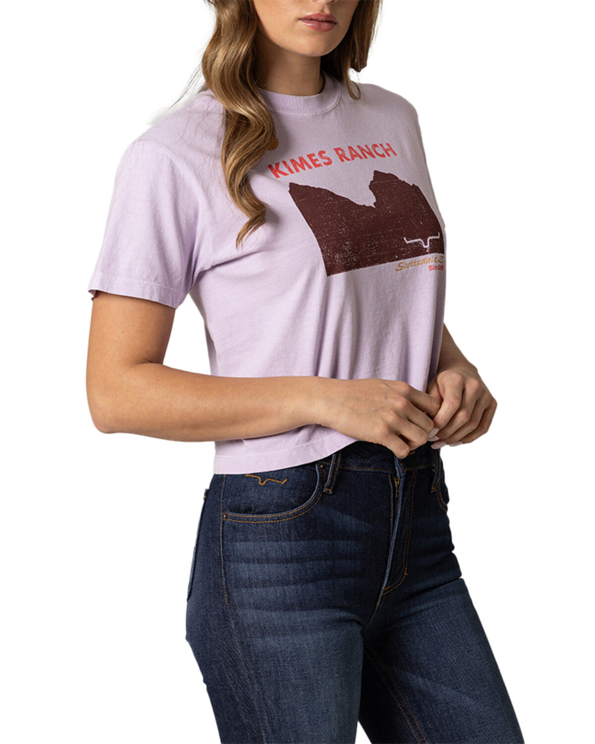 Image #2 - Kimes Ranch Women's Desert Trip Short Sleeve Cropped Graphic Tee, Purple, hi-res