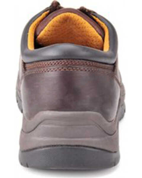 Carolina Men's Dark Brown ESD Oxford Shoe - Composite Toe, Dark Brown, hi-res