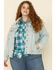 Image #1 - Levi's Women's Light Wash Sherpa Lined Collar Jacket, Blue, hi-res