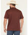 Image #4 - Ariat Men's TEK Solid Short Sleeve Performance Polo, Maroon, hi-res