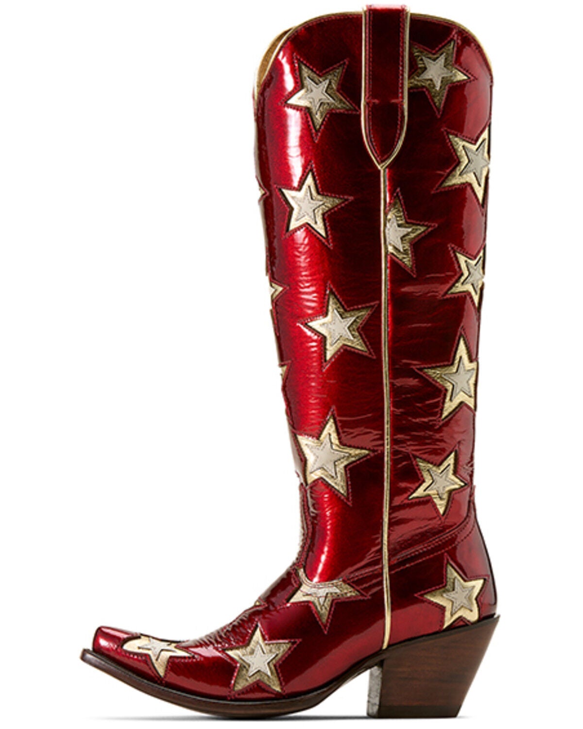 Image #4 - Ariat Women's Casanova Star Tall Western Boots - Snip Toe, Cherry, hi-res