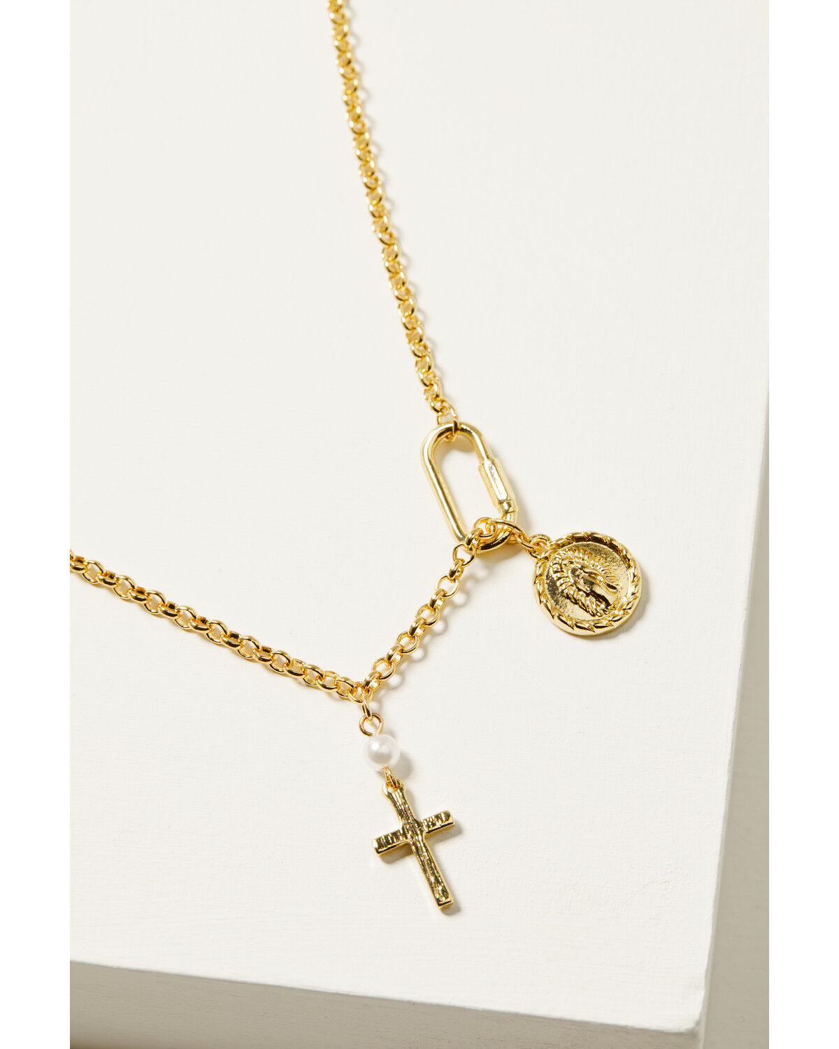 Image #2 - Shyanne Women's Delicate Charm Necklace, Gold, hi-res