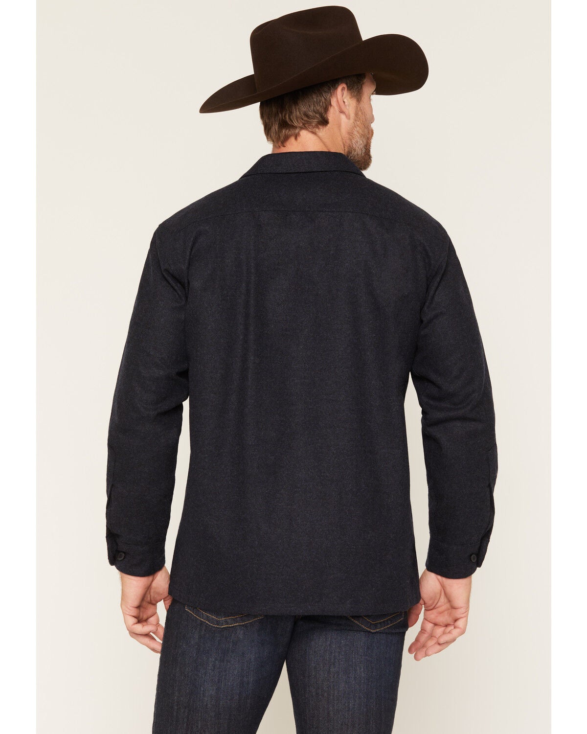 Image #4 - Pendleton Men's Board Solid Long Sleeve Button-Down Shirt, Navy, hi-res