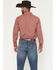 Image #4 - Ariat Men's Team Logo Paisley Print Long Sleeve Button-Down Western Shirt, Red, hi-res