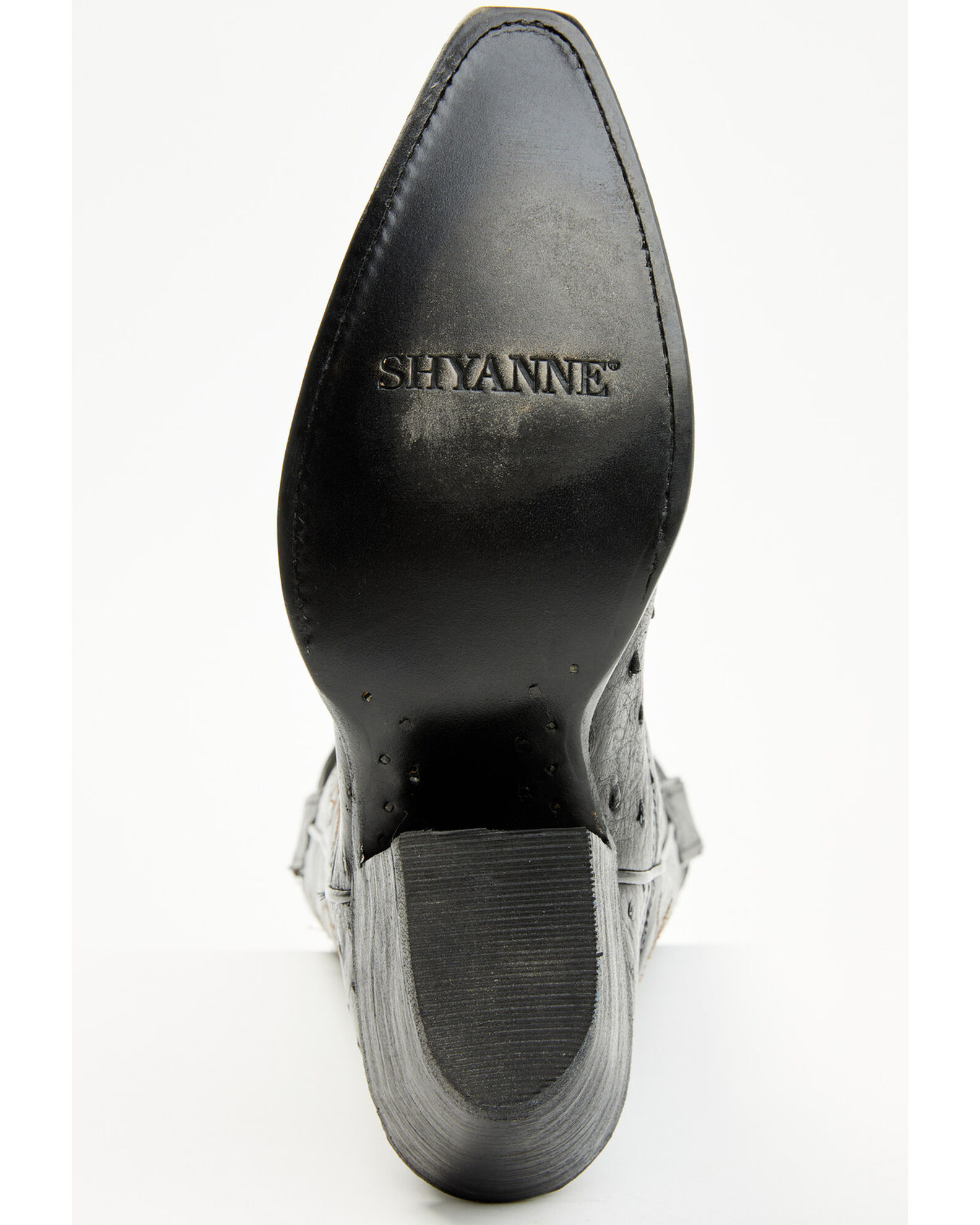 Image #7 - Shyanne Women's Daisie Exotic Full Quill Ostrich Western Boots - Snip Toe, Black, hi-res