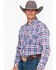 Image #3 - Rock & Roll Denim Men's Double Dye Plaid Print Long Sleeve Western Shirt , Grey, hi-res