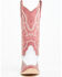 Image #4 - Circle G Women's Wingtip Overlay Western Boots - Snip Toe, Pink, hi-res