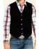 Cody James Men's Angus Suede Vest , Black, hi-res