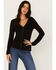 Image #1 - Idyllwind Women's Quitman Studded Henley Shirt, Black, hi-res