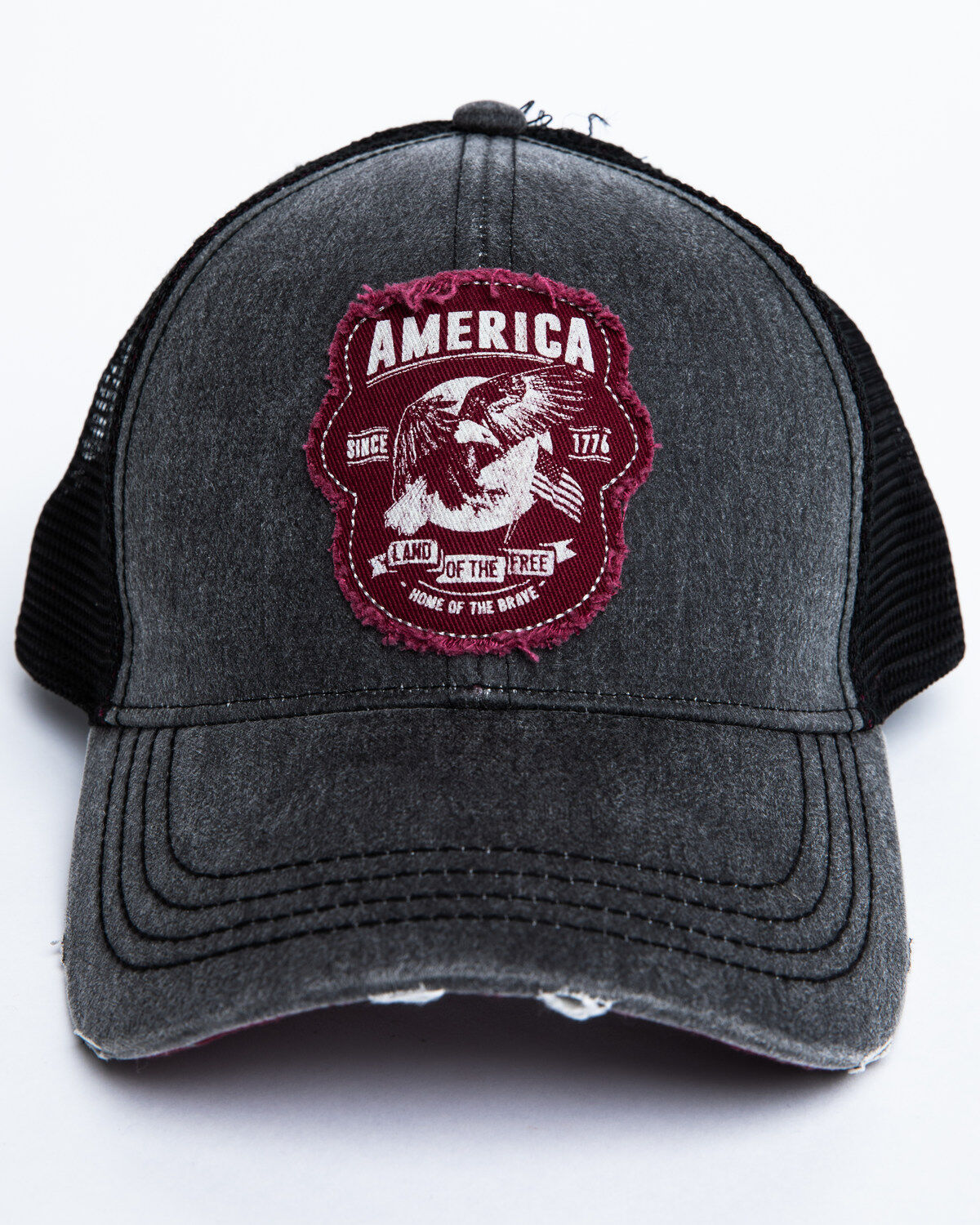 Image #4 - Cody James Men's Americana Patch Ball Cap, Grey, hi-res
