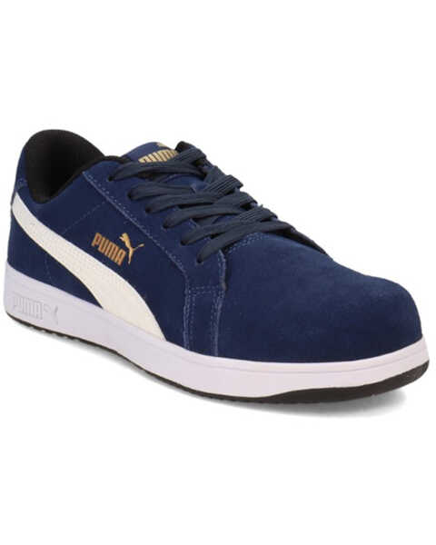 Puma Safety Men's Iconic Work Shoes - Composite Toe, Navy, hi-res