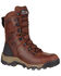 Rocky Men's Sport Pro Waterproof Outdoor Boots - Round Toe, Dark Brown, hi-res