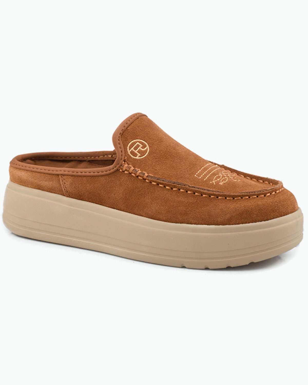 Roper Women's Lila Casual Mule Shoes, Brown, hi-res