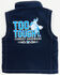 Image #3 - Cowboy Hardware Toddler Boys' Too Tough Vest, Navy, hi-res