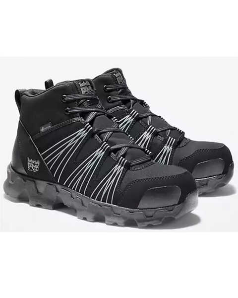 Timberland PRO Men's Powertrain Work Sneakers - Alloy Toe , Black, hi-res
