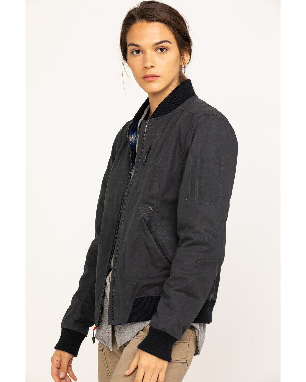 black canvas trucker jacket