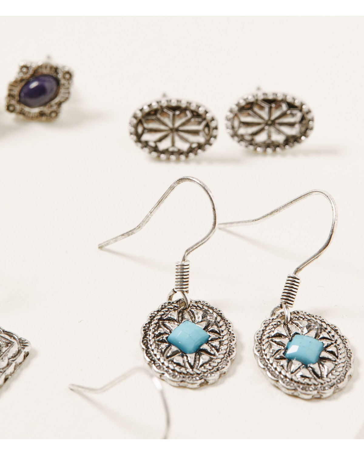 Image #2 - Shyanne Women's Summer Nights 6pc Concho Earring Set, Silver, hi-res