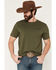 Image #2 - Ariat Men's Serape Shield Short Sleeve Graphic T-Shirt, Olive, hi-res