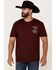 Image #2 - Cowboy Hardware Men's Boot Barn Exclusive Ride It Like You Stole It Short Sleeve Graphic T-Shirt, Maroon, hi-res