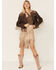 Boot Barn x Double D Ranch Women's Exclusive Leather Western Jacket, Brown, hi-res