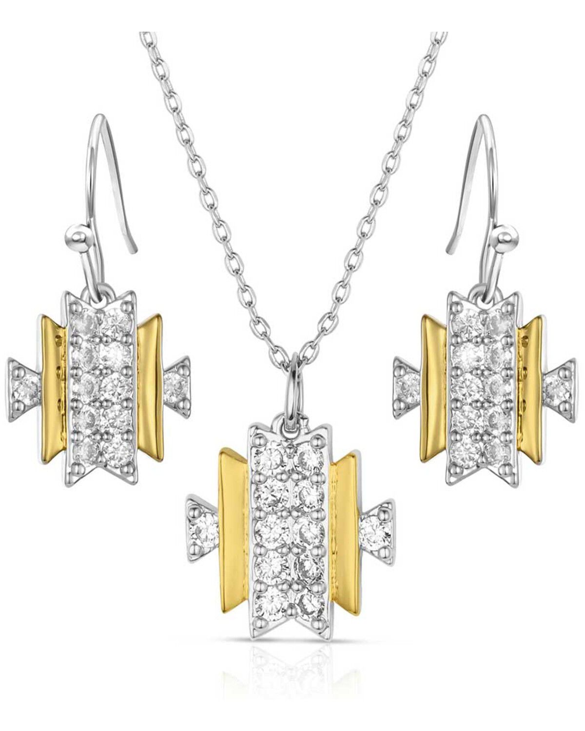 Image #1 - Montana Silversmiths Women's Savannah Nights Jewelry Set, Silver, hi-res