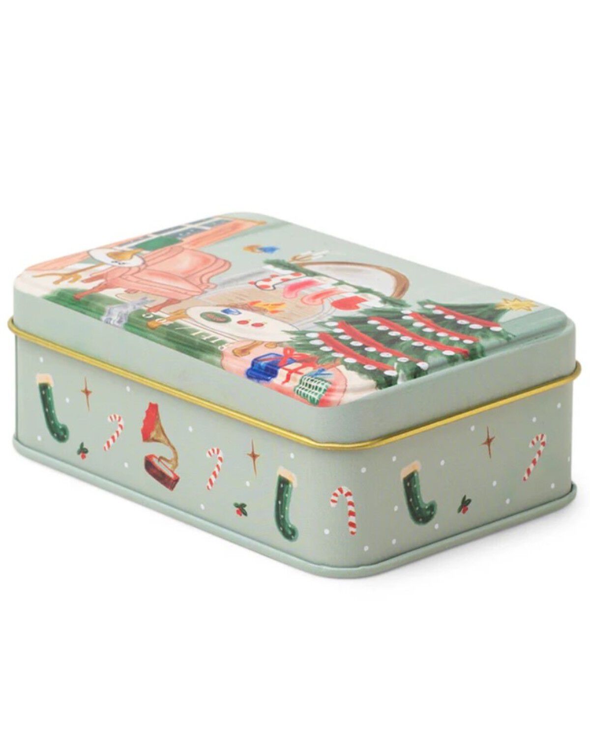 Image #3 - Paddywax Illustrated Holiday 5oz Candle Tin, Multi, hi-res