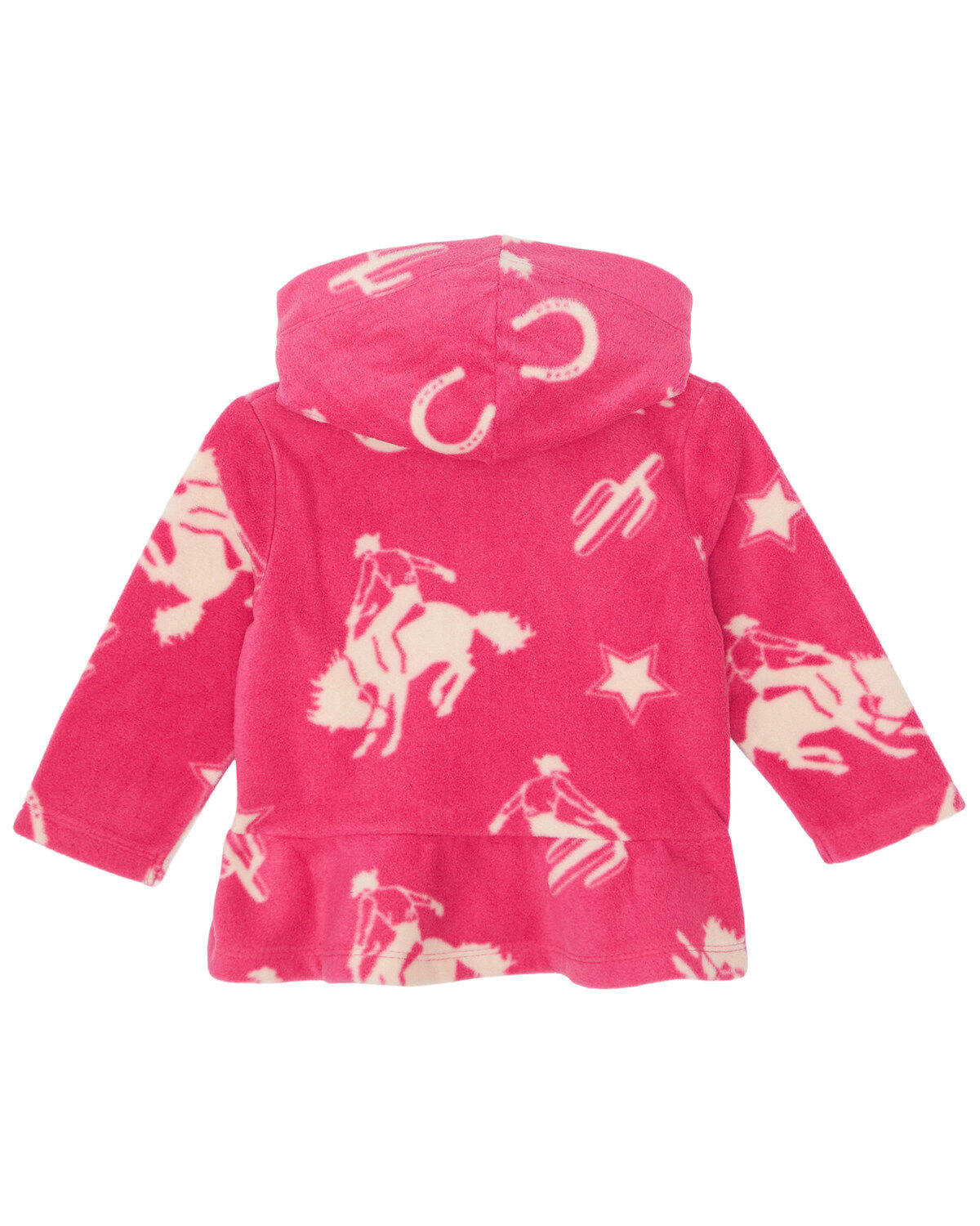 Image #2 - Wrangler Toddler Girls' Conversation Print Sherpa Jacket, Pink, hi-res