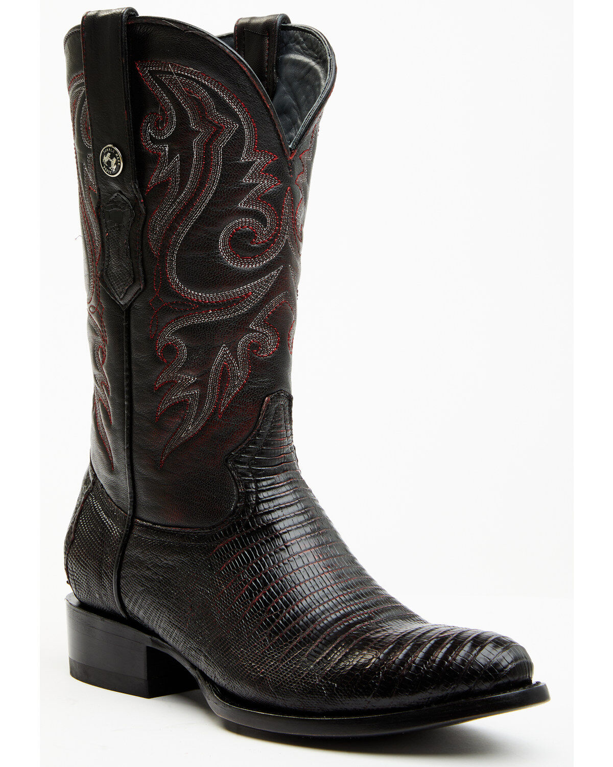 Mens black cowboy boots clearance