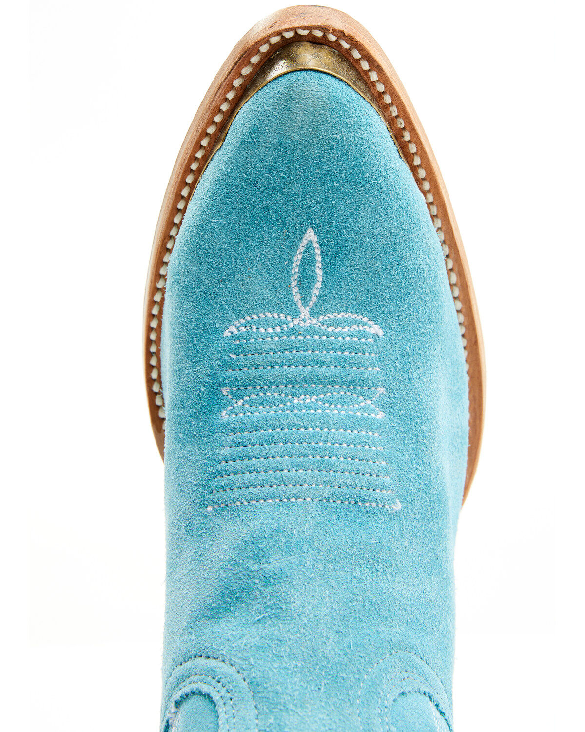 Image #6 - Idyllwind Women's Wheels Suede Fashion Western Booties - Round Toe, Blue, hi-res