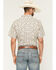 Image #4 - Cody James Men's Columbia Floral Print Short Sleeve Button-Down Stretch Western Shirt, Tan, hi-res