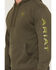 Image #3 - Ariat Men's Logo Hooded Sweatshirt, Olive, hi-res