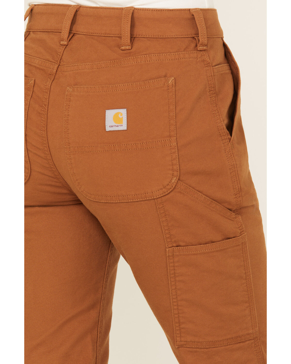 Image #4 - Carhartt Women's Rugged Flex® Relaxed Fit Canvas Work Pants, Brown, hi-res