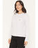 Image #2 - Carhartt Women's TENCEL™ Fiber Series Loose Fit Long Sleeve Crewneck Pocket T-Shirt, Lavender, hi-res