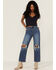 Patrons of Peace Women's Hyland Knit Top, Navy, hi-res