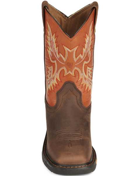 Ariat Boys' Earth WorkHog® Western Boots - Square Toe, Earth, hi-res