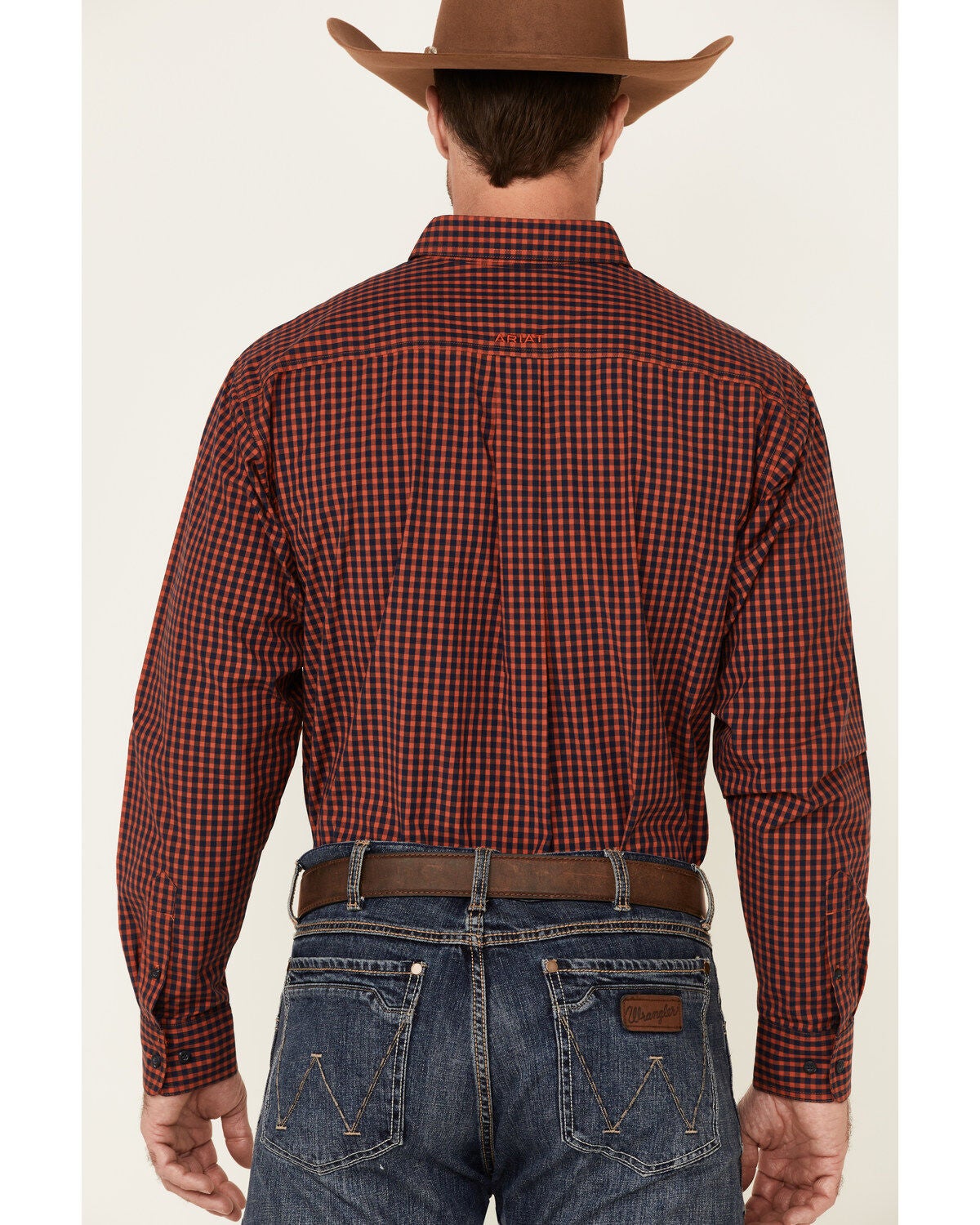 Image #4 - Ariat Men's Paco Check Plaid Long Sleeve Button Down Western Shirt, , hi-res