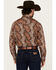 Image #4 - Cody James Men's Dennis Paisley Print Long Sleeve Snap Western Shirt, Rust, hi-res