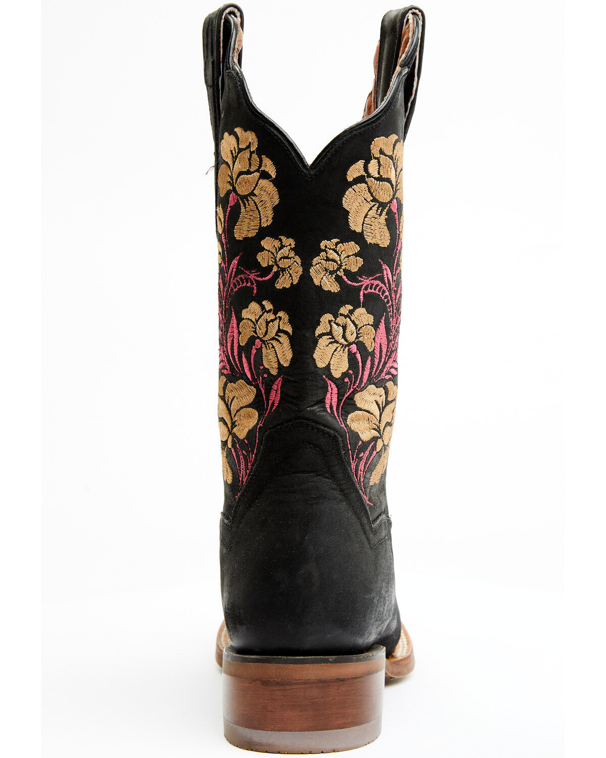 Image #5 - Dan Post Women's Asteria Floral Western Performance Boots - Broad Square Toe, Black, hi-res