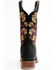 Image #5 - Dan Post Women's Asteria Floral Western Performance Boots - Broad Square Toe, Black, hi-res